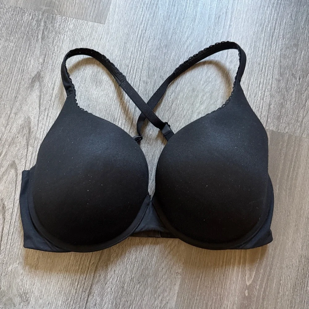 Victoria’s Secret 34DD Perfect Shape Bra Classic Black Convertible Straps